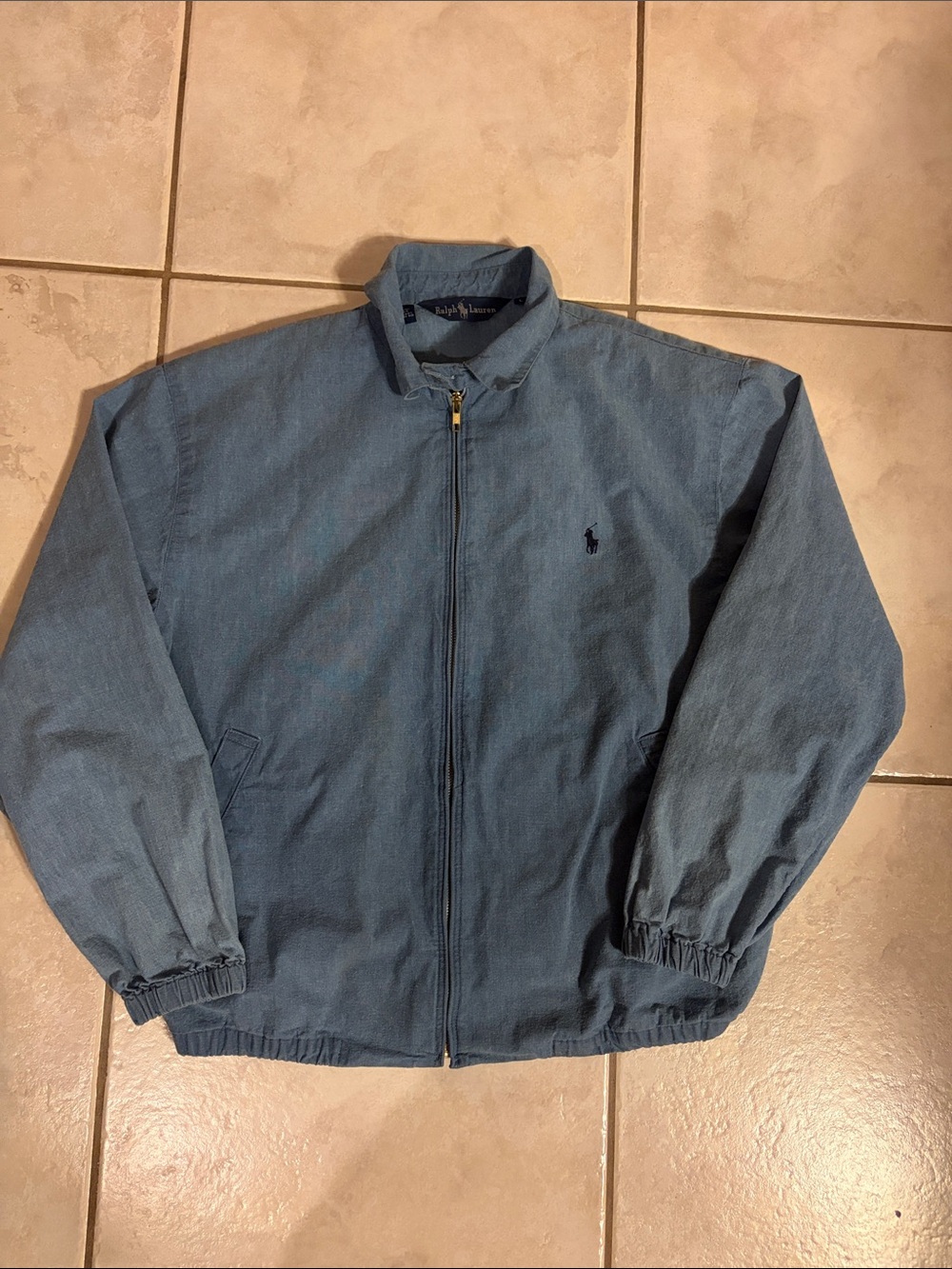 Polo by Ralph Lauren Navy Blue Harrington Bomber Jacket